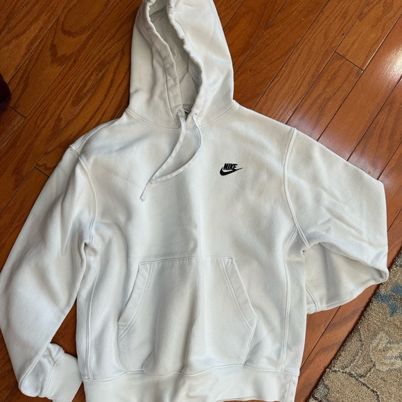 Nike White Hoodie with Black Embroidery - Picture 1 of 2